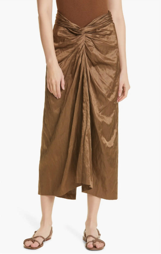 Vince - Metallic Twist Front Skirt