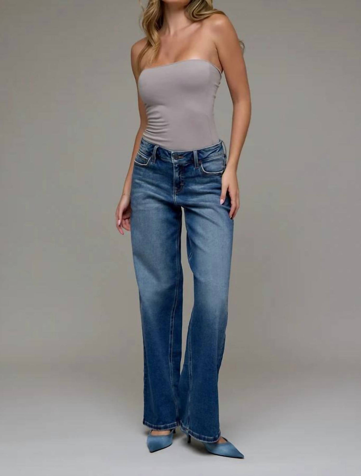 Hidden - Women's Inseam High Rise Logan Dad Jean