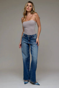 Hidden - Women's Inseam High Rise Logan Dad Jean