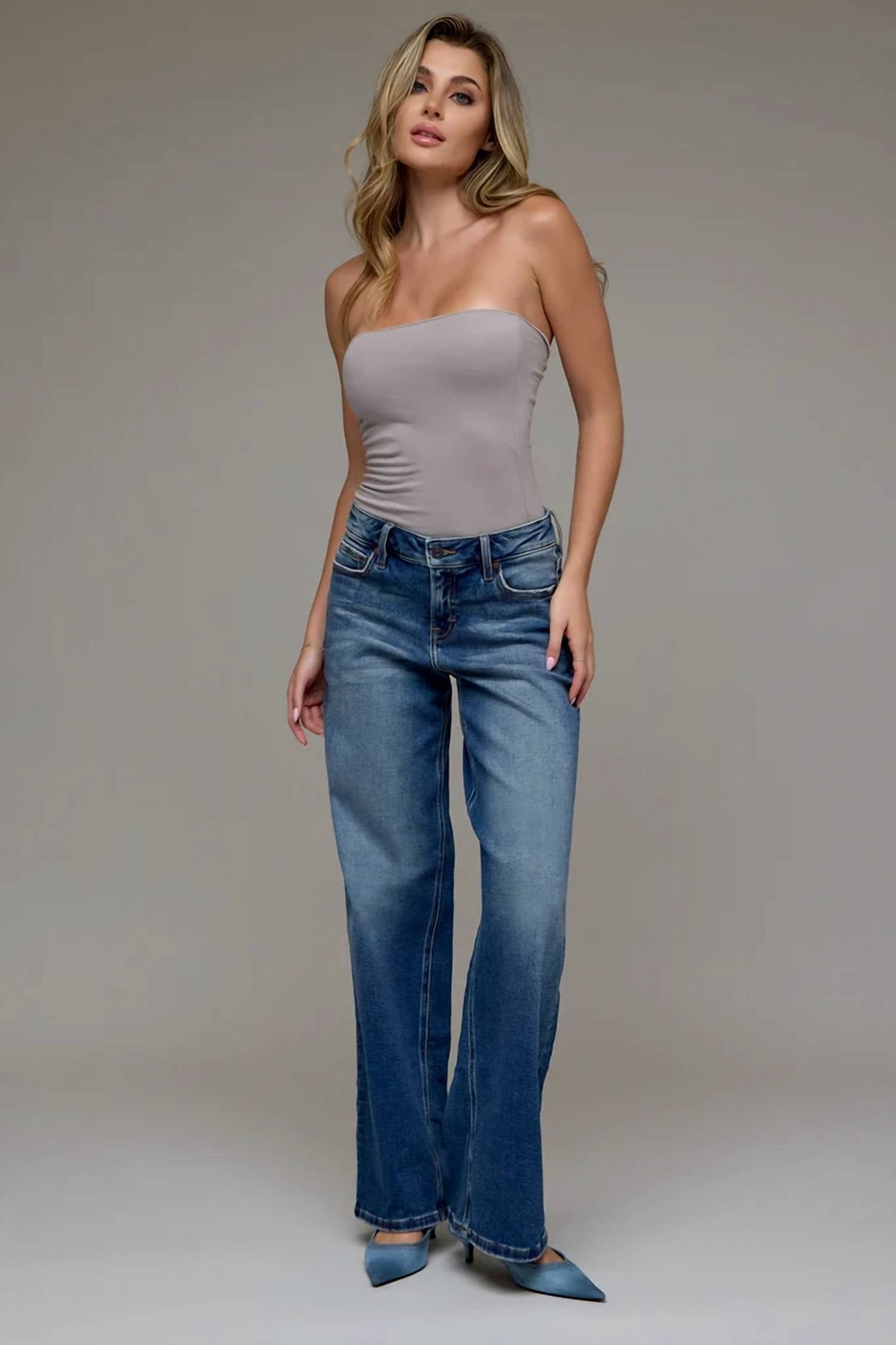 Hidden - Women's Inseam High Rise Logan Dad Jean
