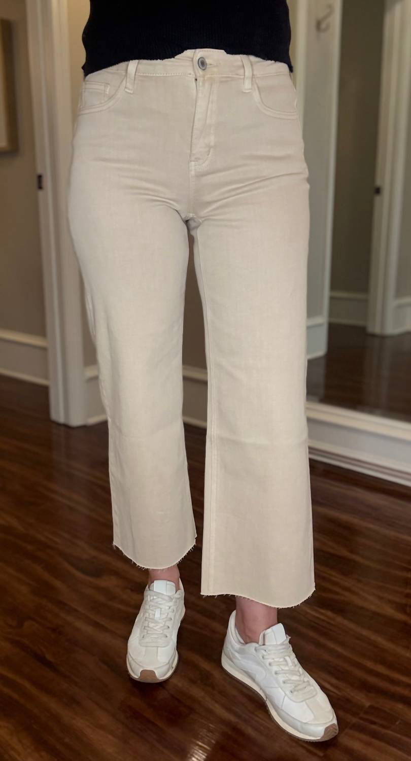 Vervet By Flying Monkey - High Rise Wide Leg Crop Pant