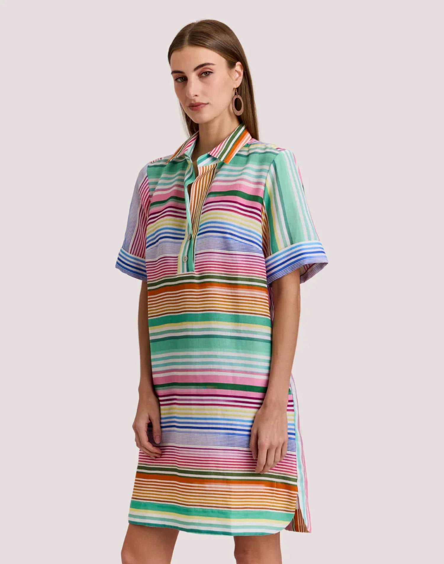 Hinson Wu - Aileen Linen Stripe Dress