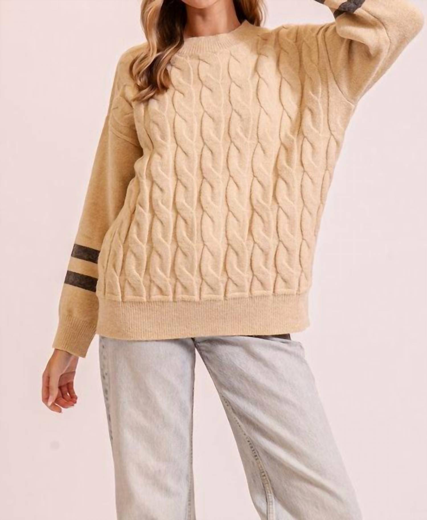 Timing - Cozy Cable Knit Sweater