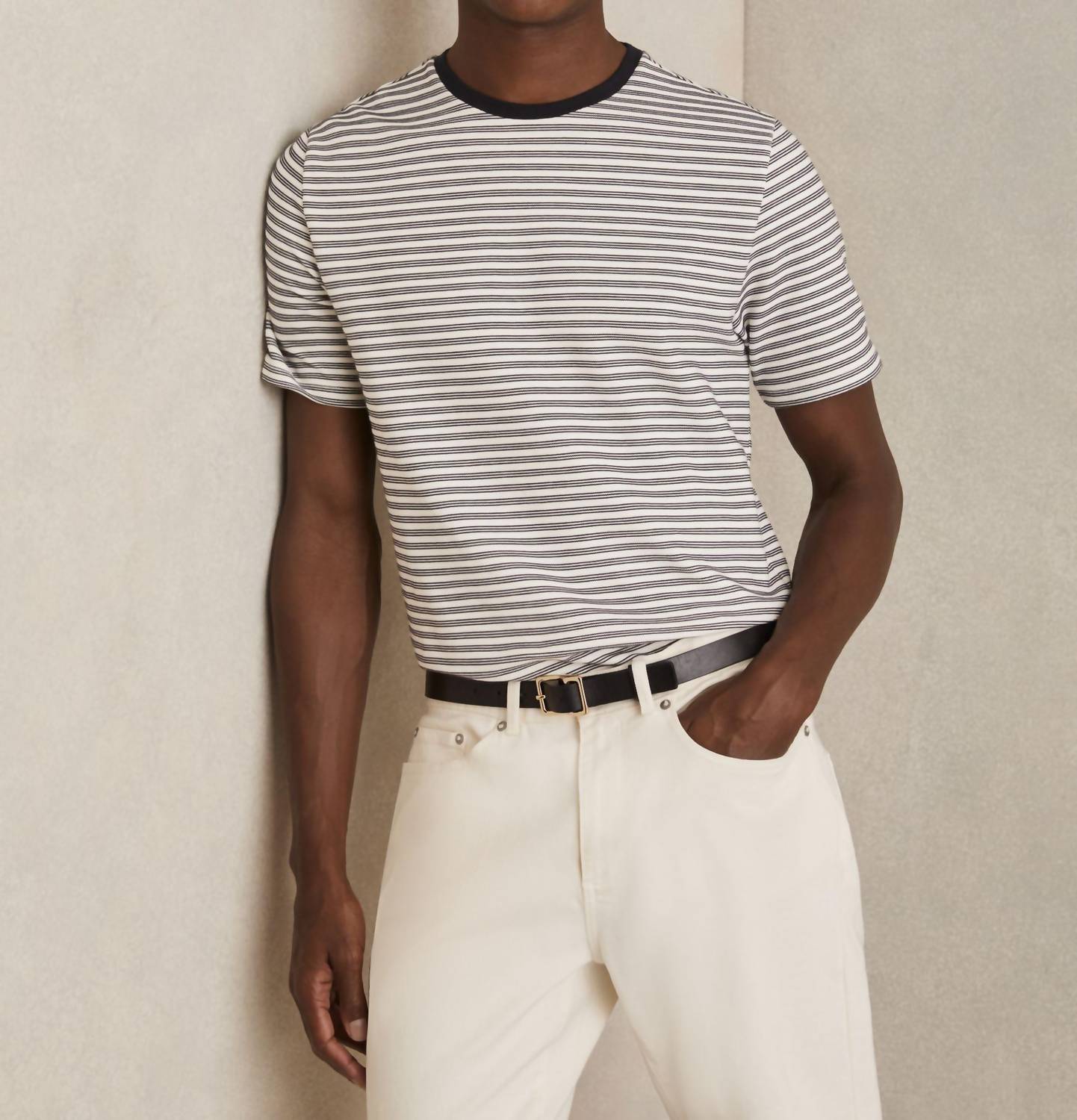 Reiss - June Heavyweight Striped T-shirt