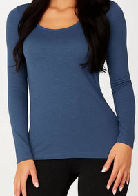 Angel Apparel - Long Sleeve Scoop Neck Top