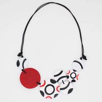 Sylca Designs - Scarlet Noir Resin Necklace