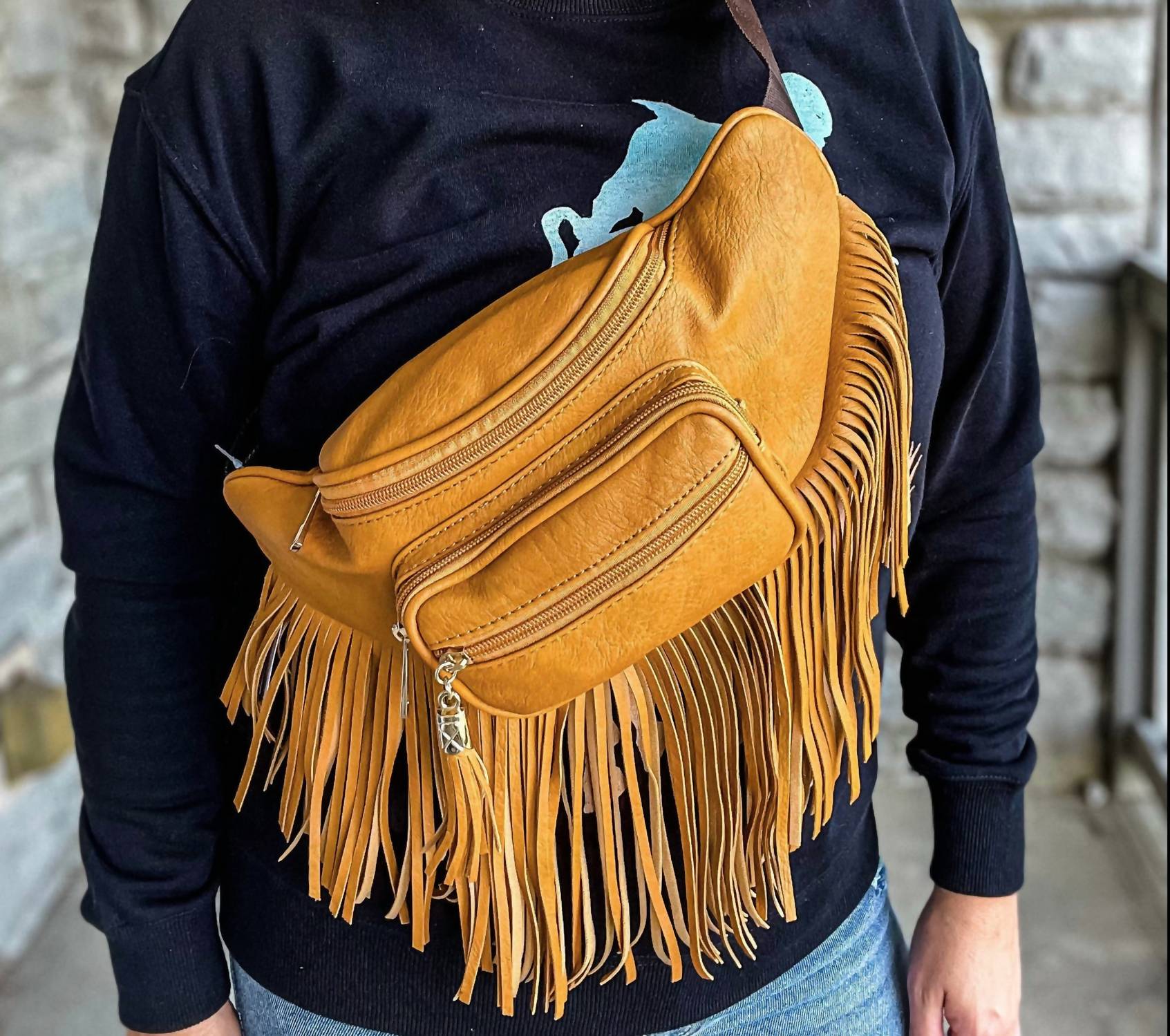 Princess Purse - Women's Western Fringe Bum Bag