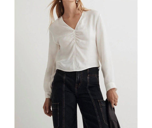 Madewell - Brushed Ruched Front Top