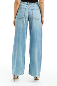 Tractr - Women's Wide Leg Outseam Jeans