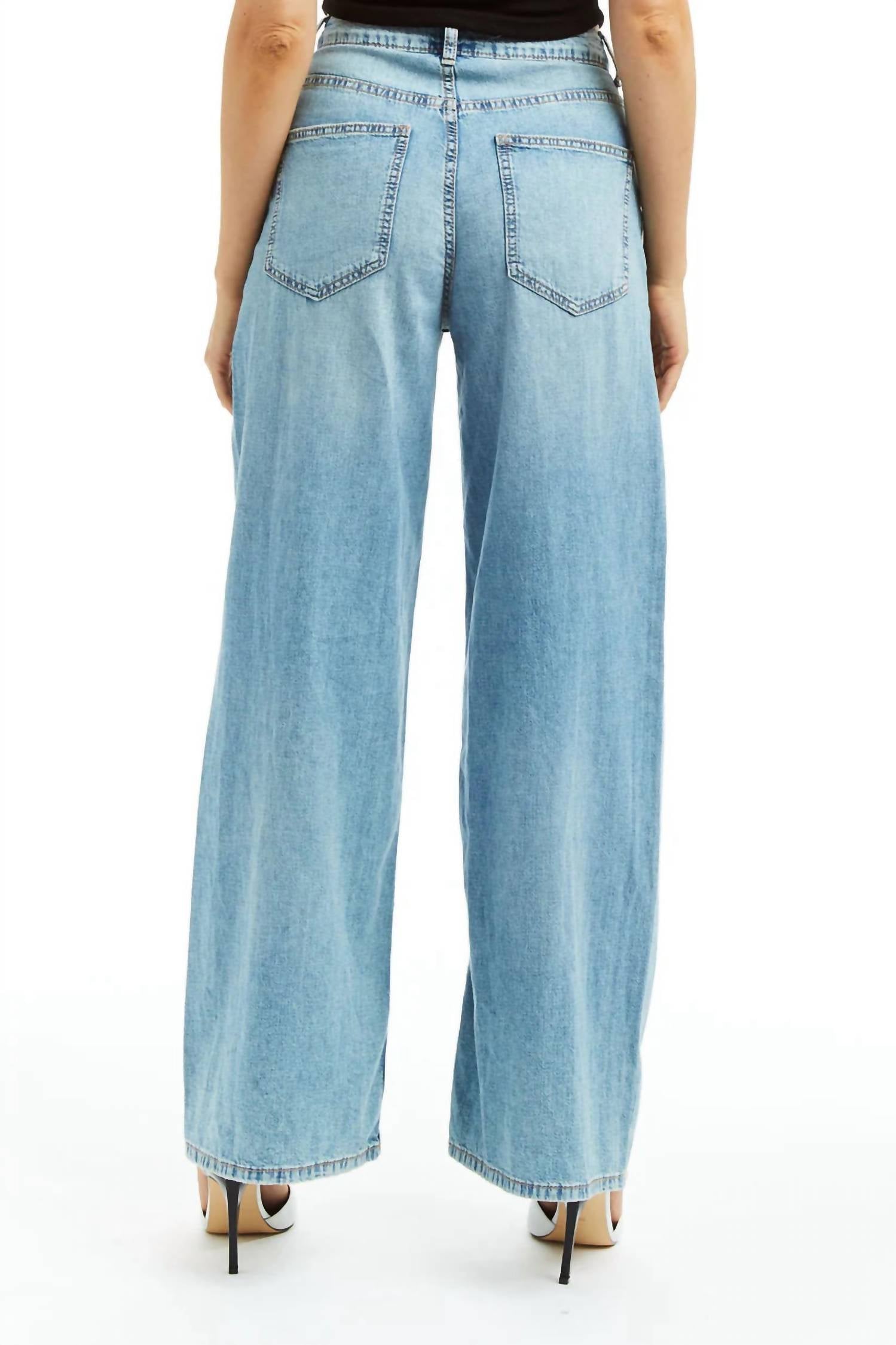 Tractr - Women's Wide Leg Outseam Jeans