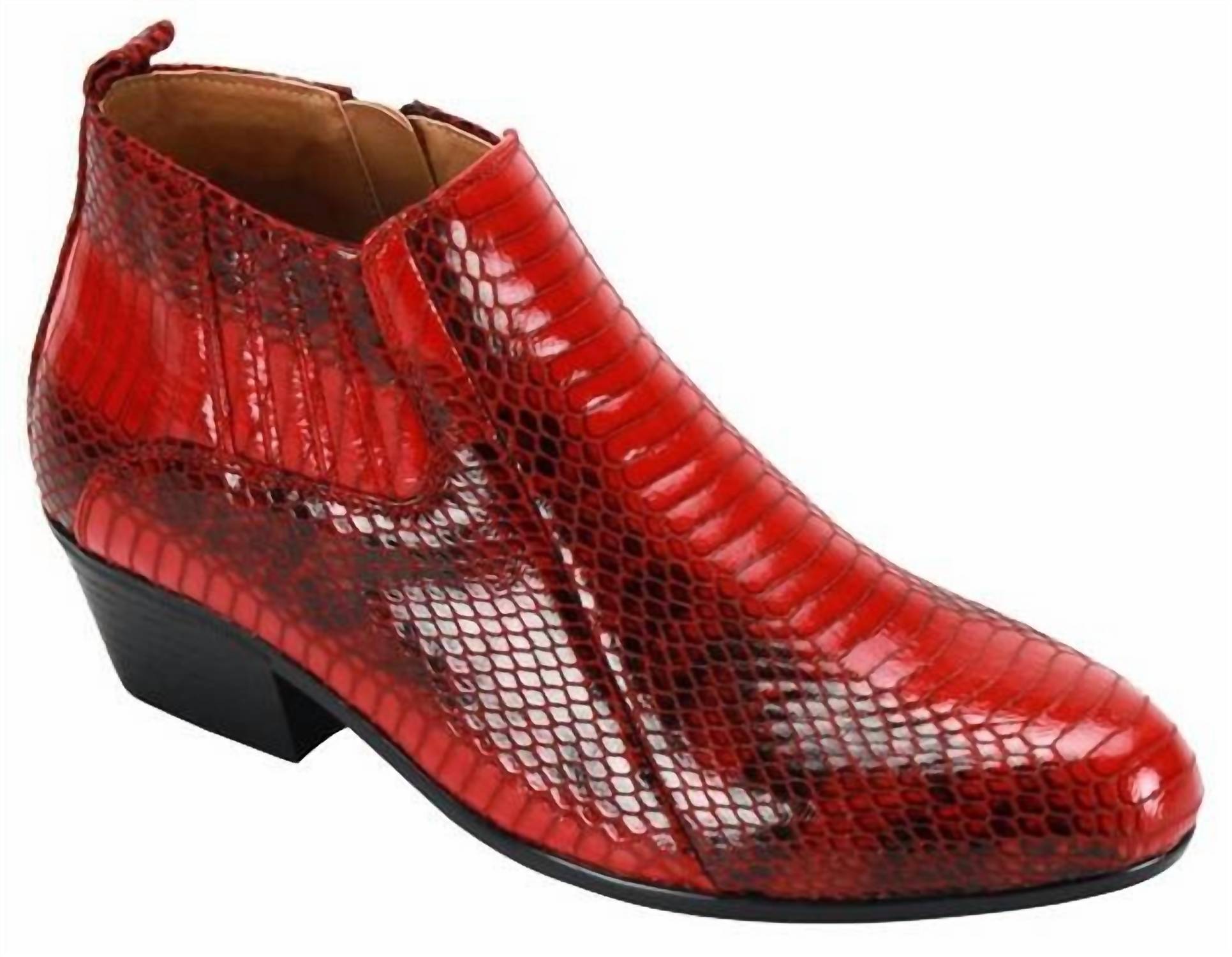 Antonio Cerrelli Men's Dress Casual Boots in red - men's boots