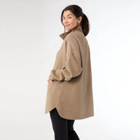 Coco + Carmen - Lindi Loose Fitting Quarter Snap Front Top