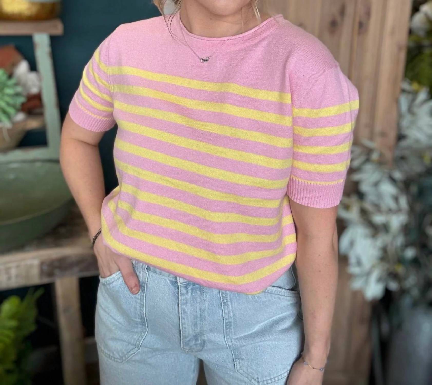 Fate By Lfd - Striped Cashblend Top