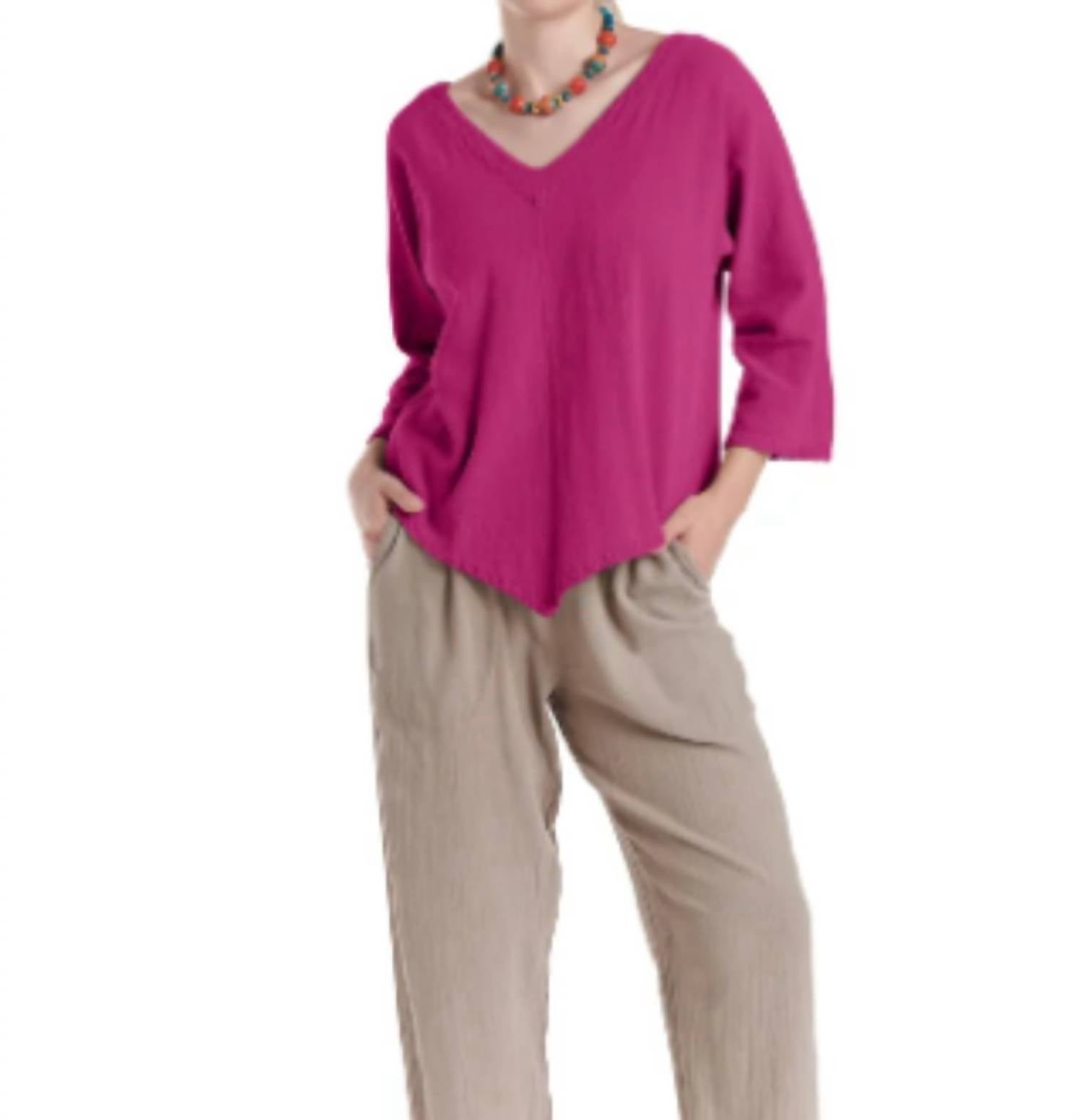 Oh My Gauze! - Lynn V-neck Top