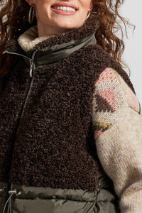 Tribal - Sherpa Combo Long Vest
