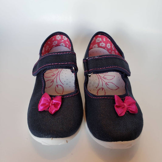 Renbut Shoes - Girl's Velcro Strap Mary Jane Casual Flat Shoe