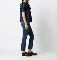 Ulla Johnson Nara Top in midnight - women's blouse - alternate view