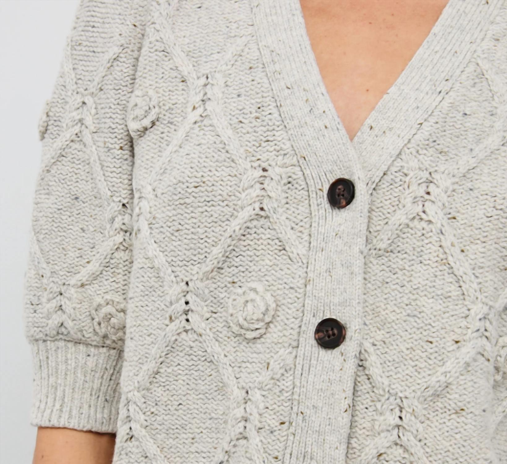 Rails Isla Daisy Button Down Cardigan in grey - women's cardigan - view 5
