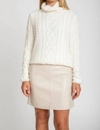 The Burgess Collection - Payton Vegan Leather Mini Skirt