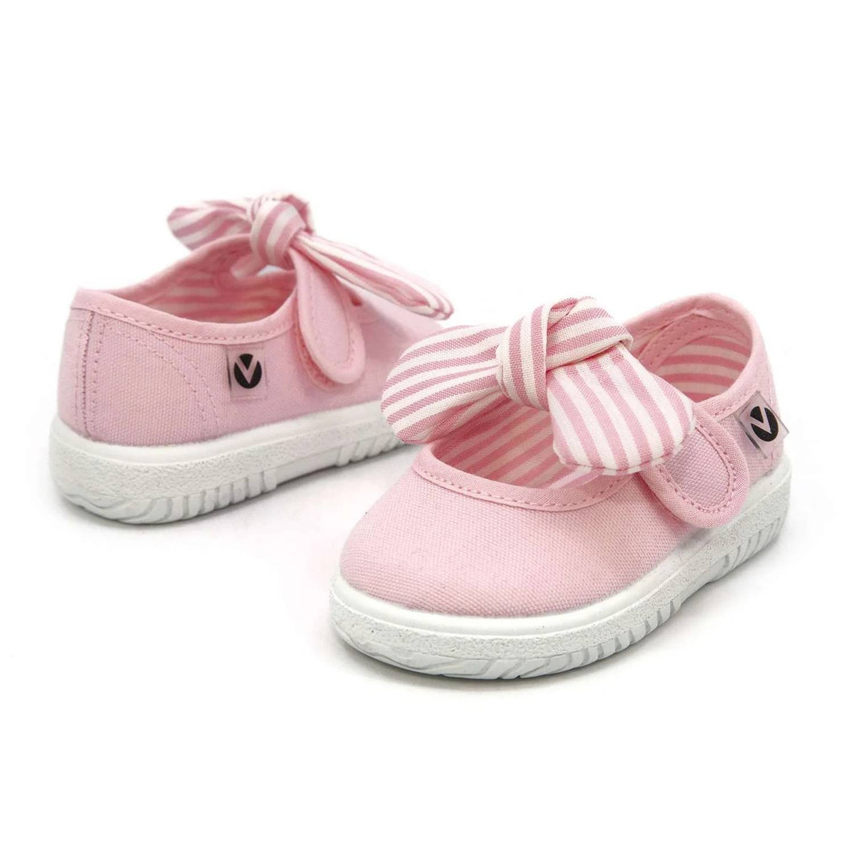 Victoria - Girls' Slip On Canvas Bow Shoes