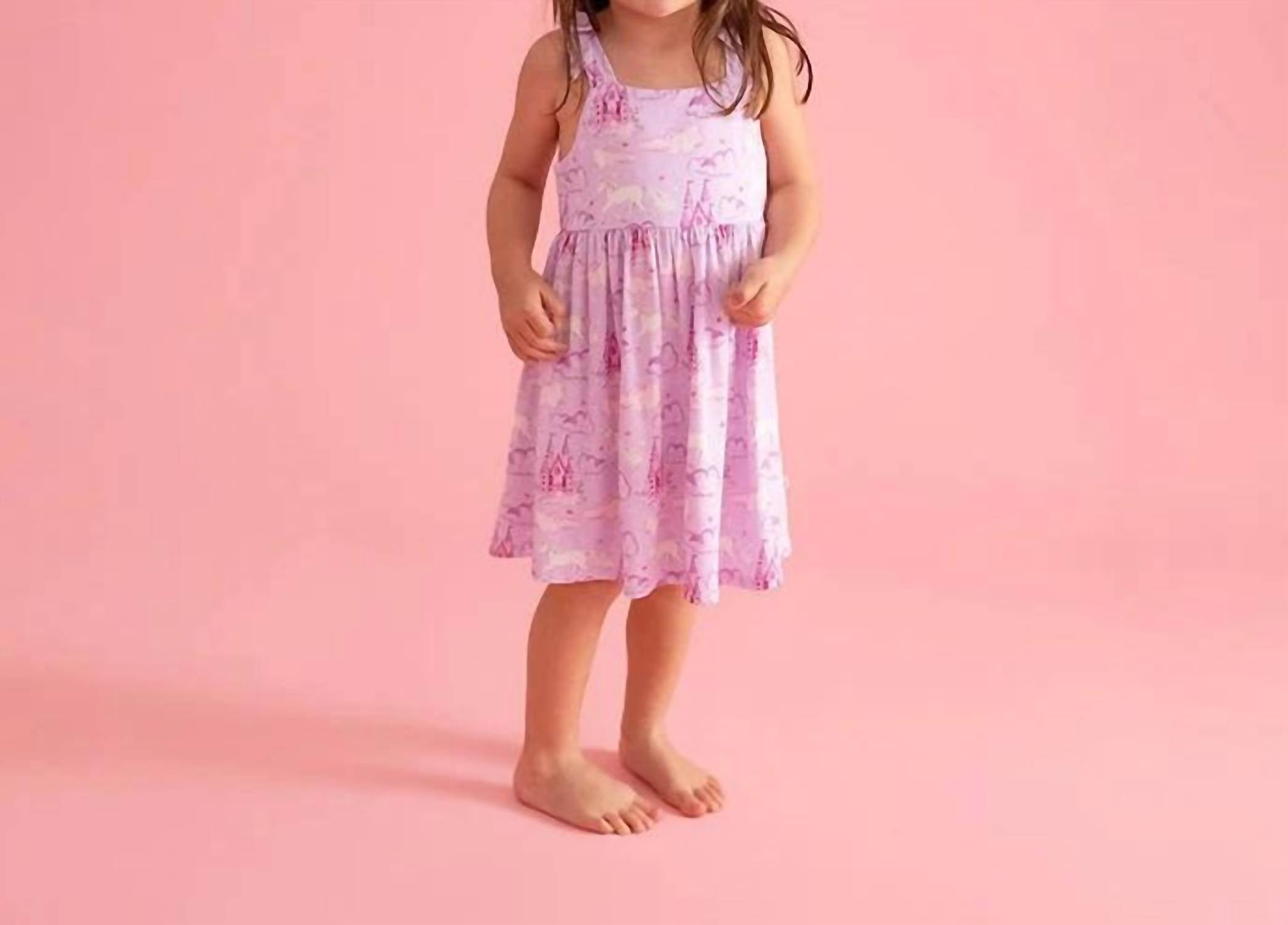 Posh Peanut - Girls Lilith Bow Babydoll Dress
