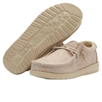 HEY DUDE Boy's Youth Wally Basic Shoe in beige - men's loafer - view 6