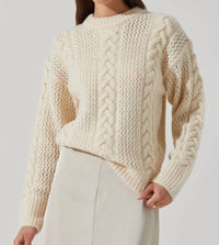 Astr - Lisbeth Cable Knit Sweater