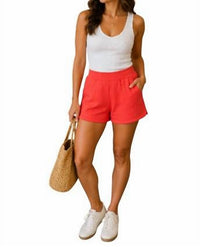 Yelete - Relaxed Thin Modal Scuba Pull-On Shorts