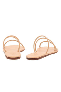 ANCIENT GREEK SANDALS Women's Lynx Flat Sandals in natural platinum - women's sandal - alternate view