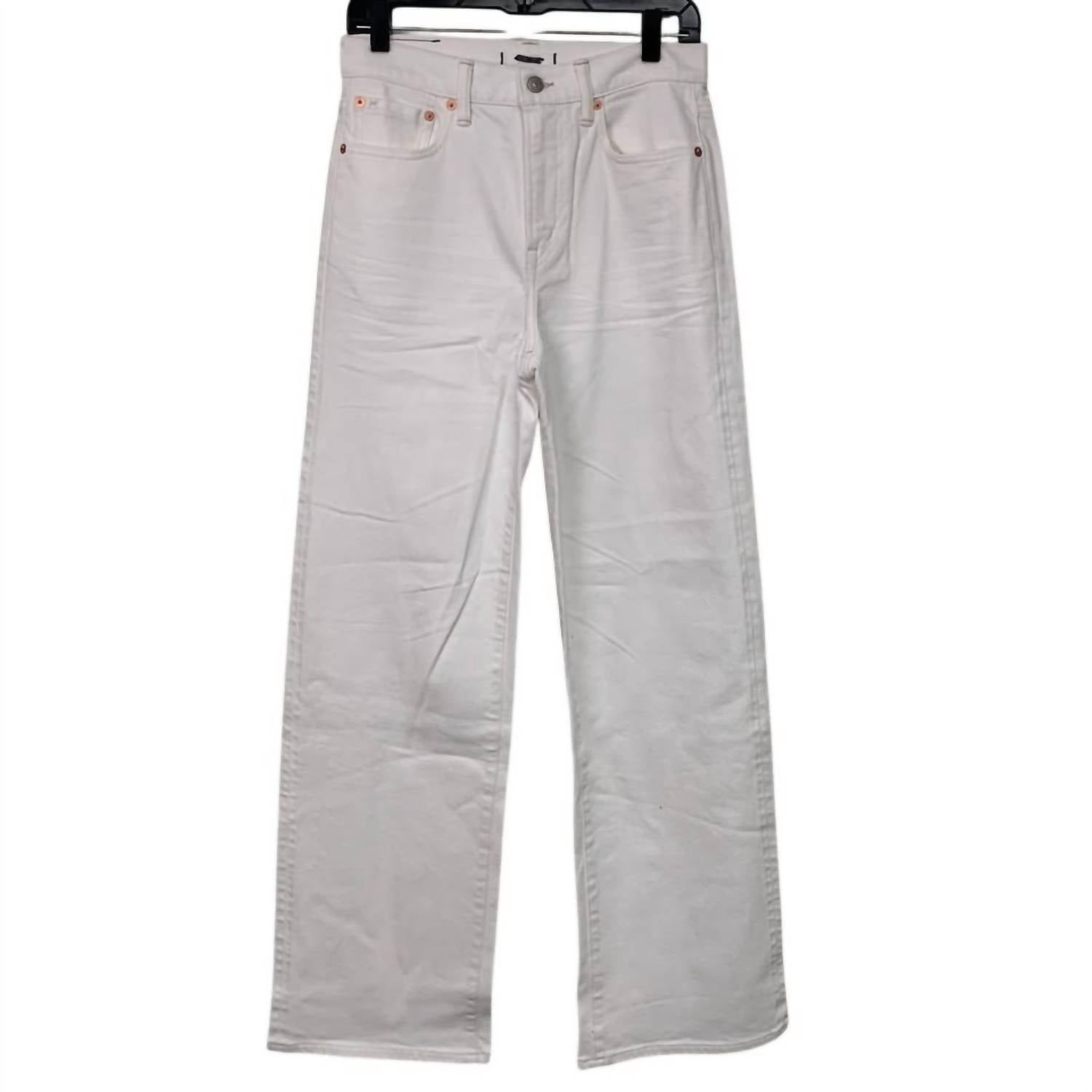 AE77 Women's Stretch Cotton Blend Denim Jeans in white - women's jeans