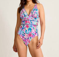 Tommy Bahama - V-neck One-piece Swimsuit