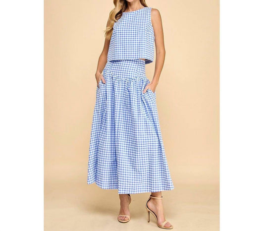 Tcec - Anna Gingham Skirt