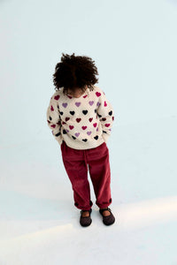 The New Society - Girls' Cora Hearts Jumper