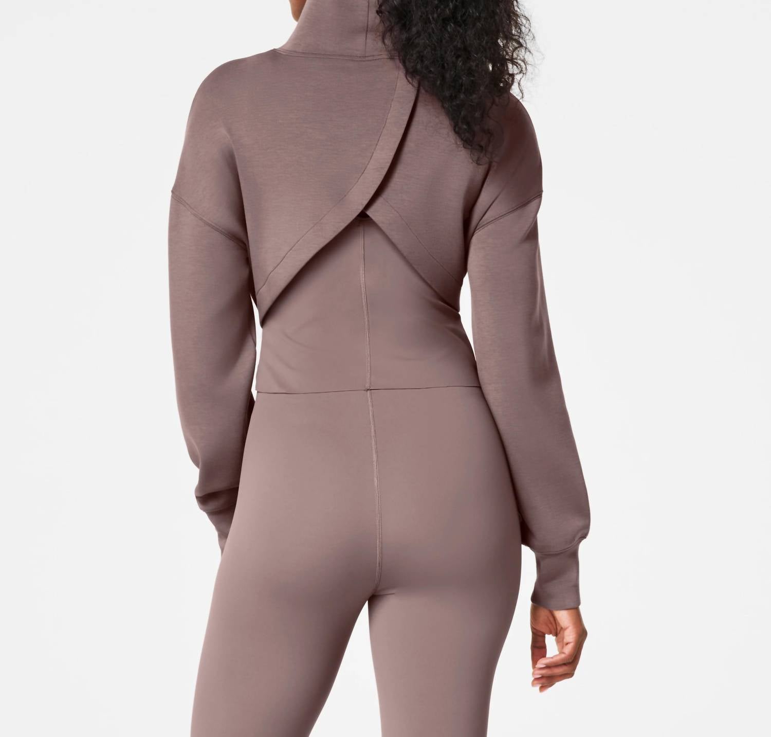 Spanx - Airessentials Brushed & Cropped High Neck Sweatshirt