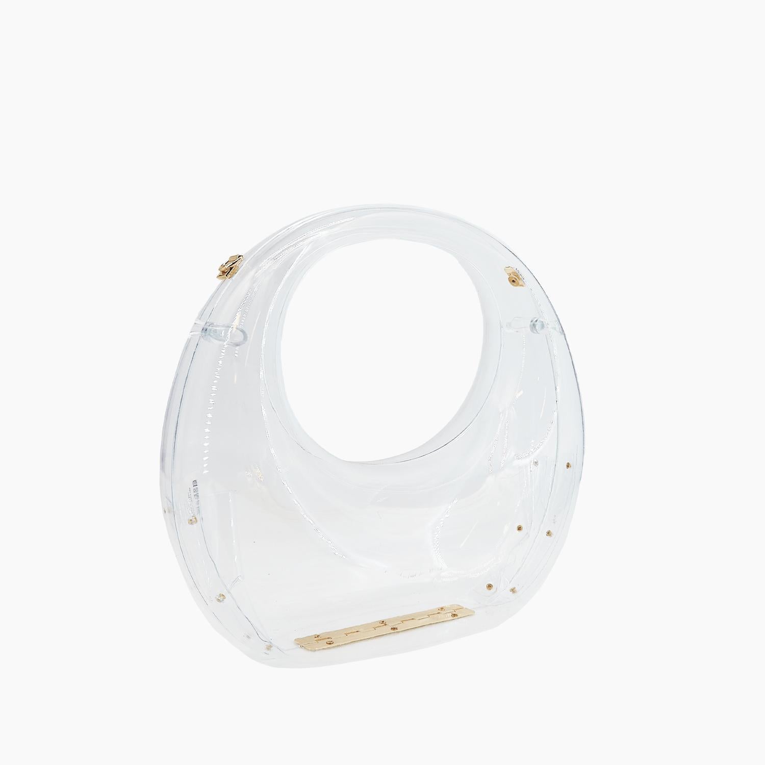 Like Dreams - Women's Moonlit Love Metallic Clear Clutch Bag