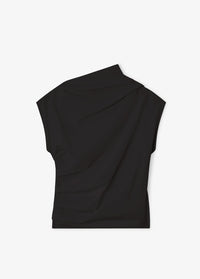 Ganni - Stretch Cotton Ruched Top