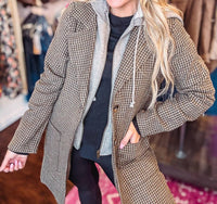 Hem & Thread - Cozy Chic Detachable-hoodie Jacket