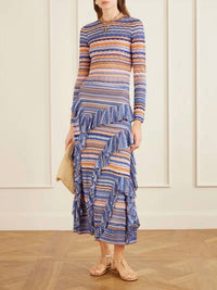 Ulla Johnson - Delila Ruffle Knit Midi Skirt