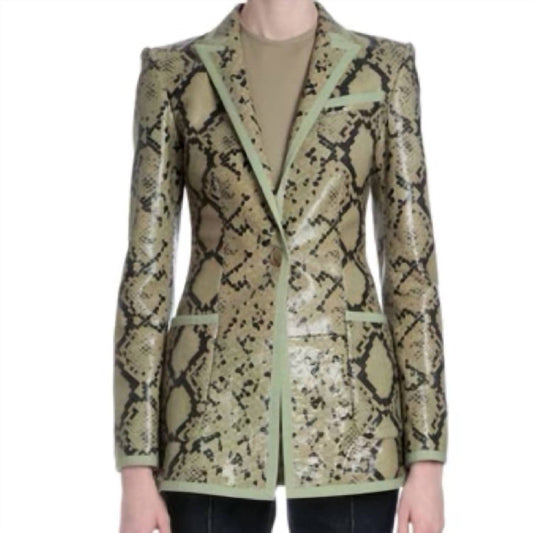 Givenchy - PRE-LOVED 2016 Resort Runway Snakeskin Blazer