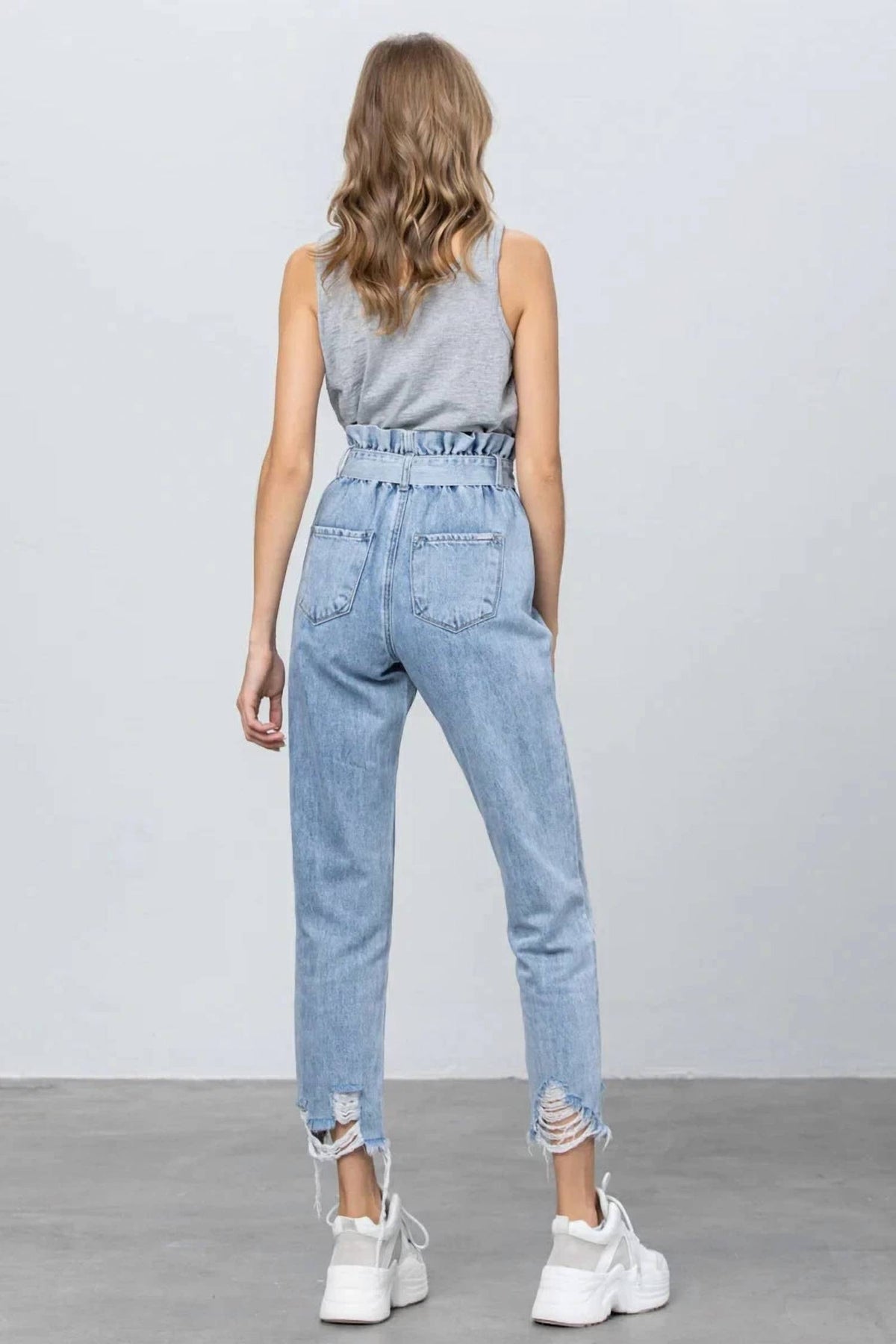 Insane Gene - Paper Bag Distressed Jeans
