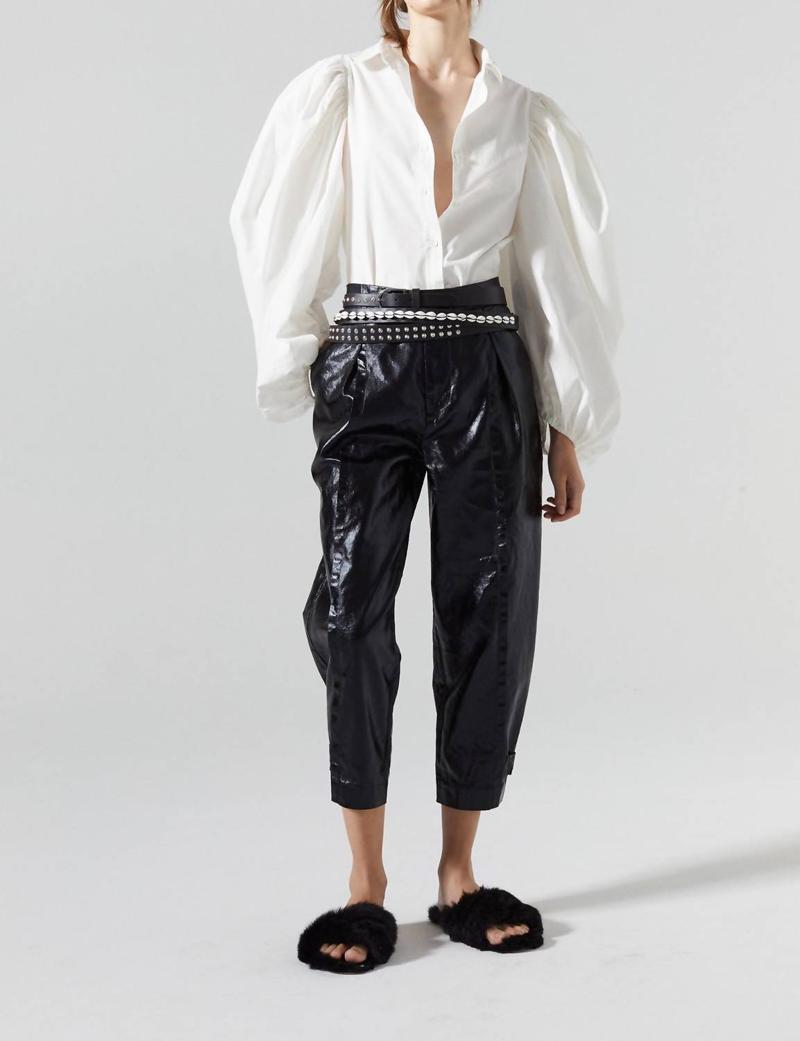 Lanhtropy - Mercer Metallic Linen Pant