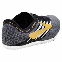 BROOKS Unisex Elmn8 V4 Athletic Shoes in black and gold - women's shoe - alternate view