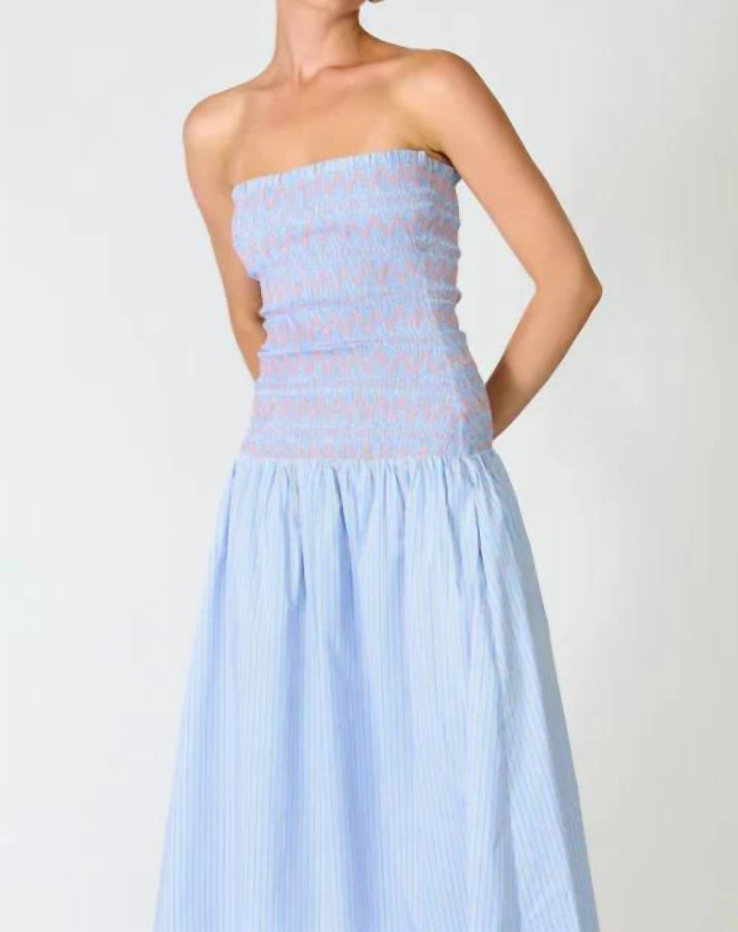 Line And Dot - Eleni Smocked Dress