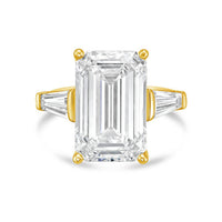 Diana M Jewels - Women's Emerald & Baguette Lab-Grown Diamond Fashion Ring (15.00 Ct) - Grand