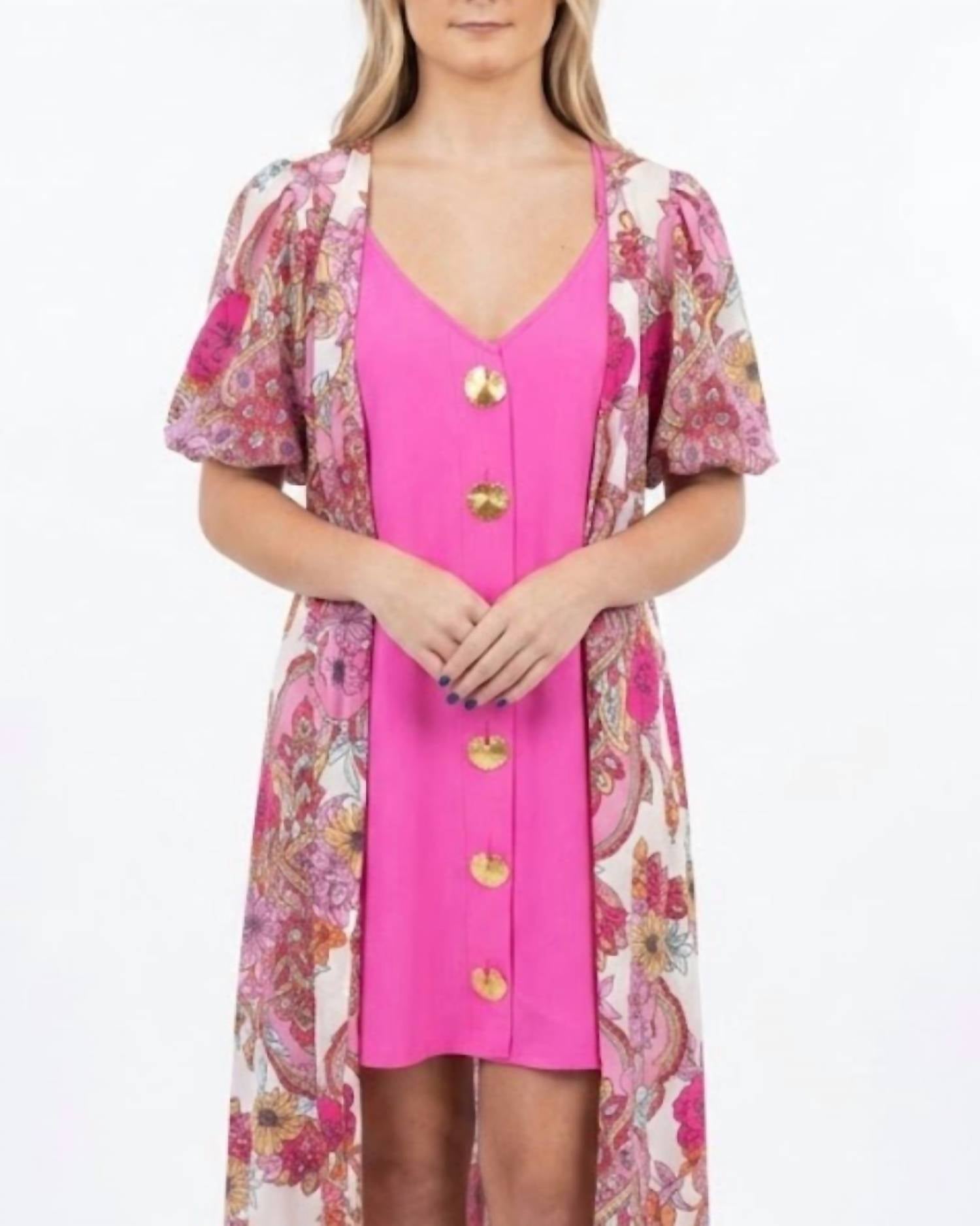 Yellow Lovebirds - Paulette Mini Dress