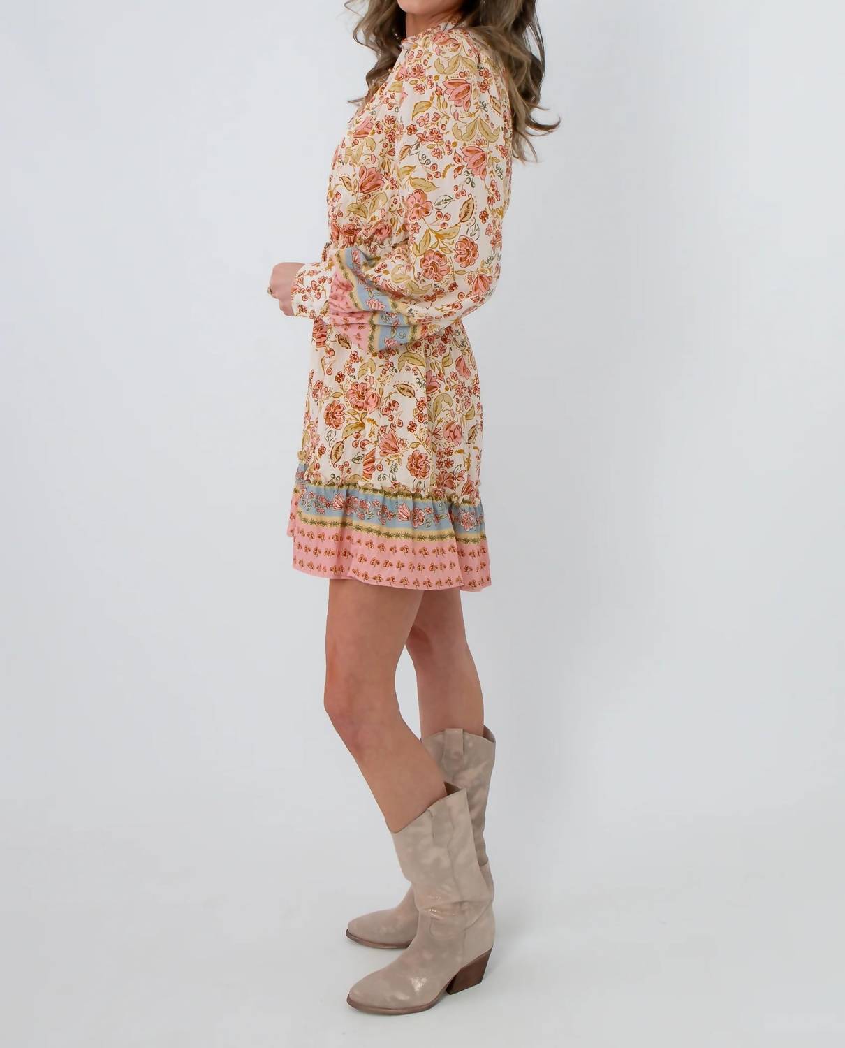 Fate - Clyvedon Floral Patterned Mini Dress