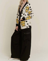 Jade By Jane - Button Down Cheetalicious Cardigan