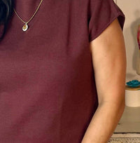 Entro - Mock Neck Pullover Sweater Dress