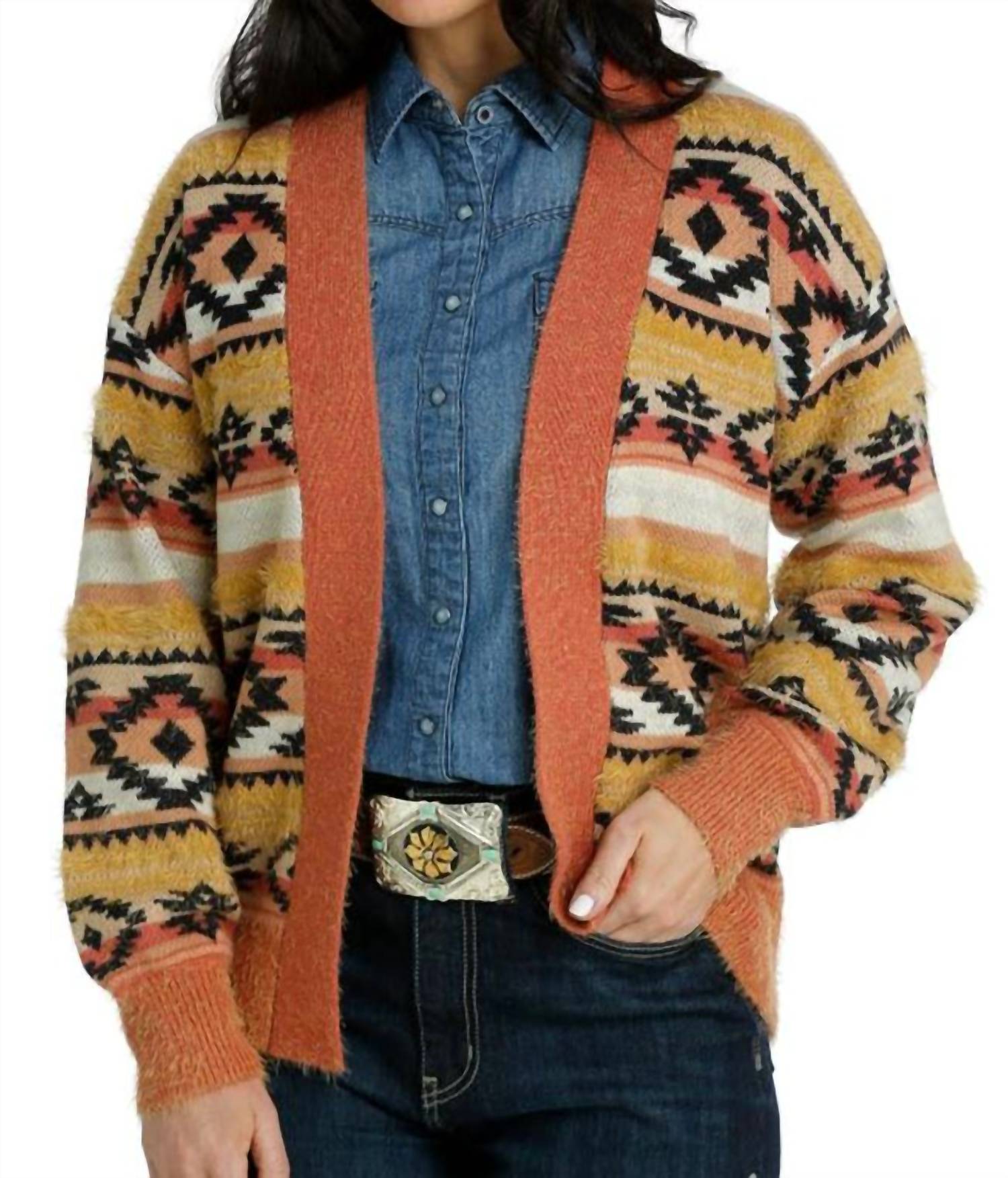 Cruel Girl - Women's Eyelash Sweater Knit Cardigan