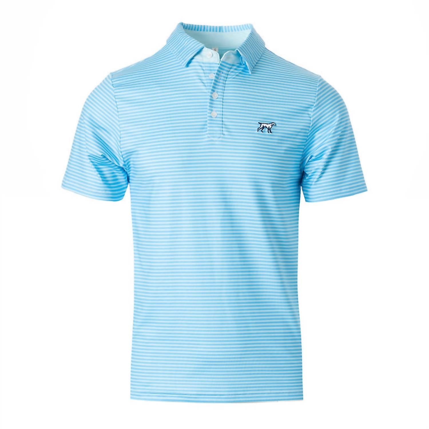 Fieldstone Boy's Signature Performance Polo Top in baby blue - kids' t-shirt